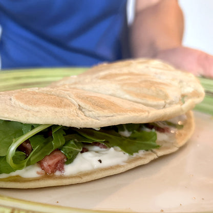 Proteinreiche Low-Carb-Piadina mit 11 g Protein und nur 6.8 g Kohlenhydraten pro Piadina - Keto-Piadina mit 22.9 g Ballaststoffen und Kokosöl - Für Wraps und Füllungen, niedriger GI