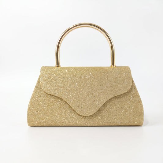 Gold Glitter Evening Clutch
