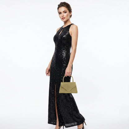 Glitzernde Abend-Clutch in Gold