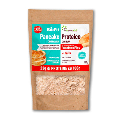 Mezcla para tortitas proteicas de coco y champiñones orgánicos, sin gluten, 160 g