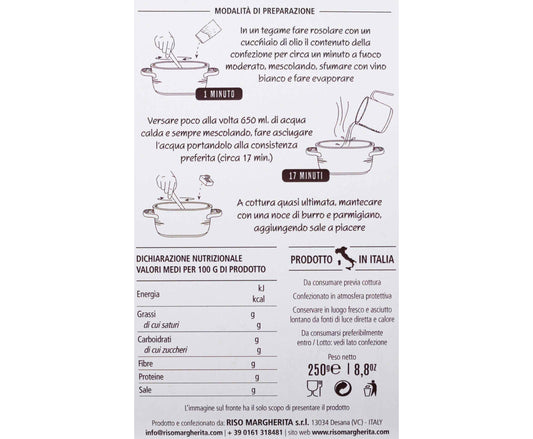 Risoto de aspargos 250gr.