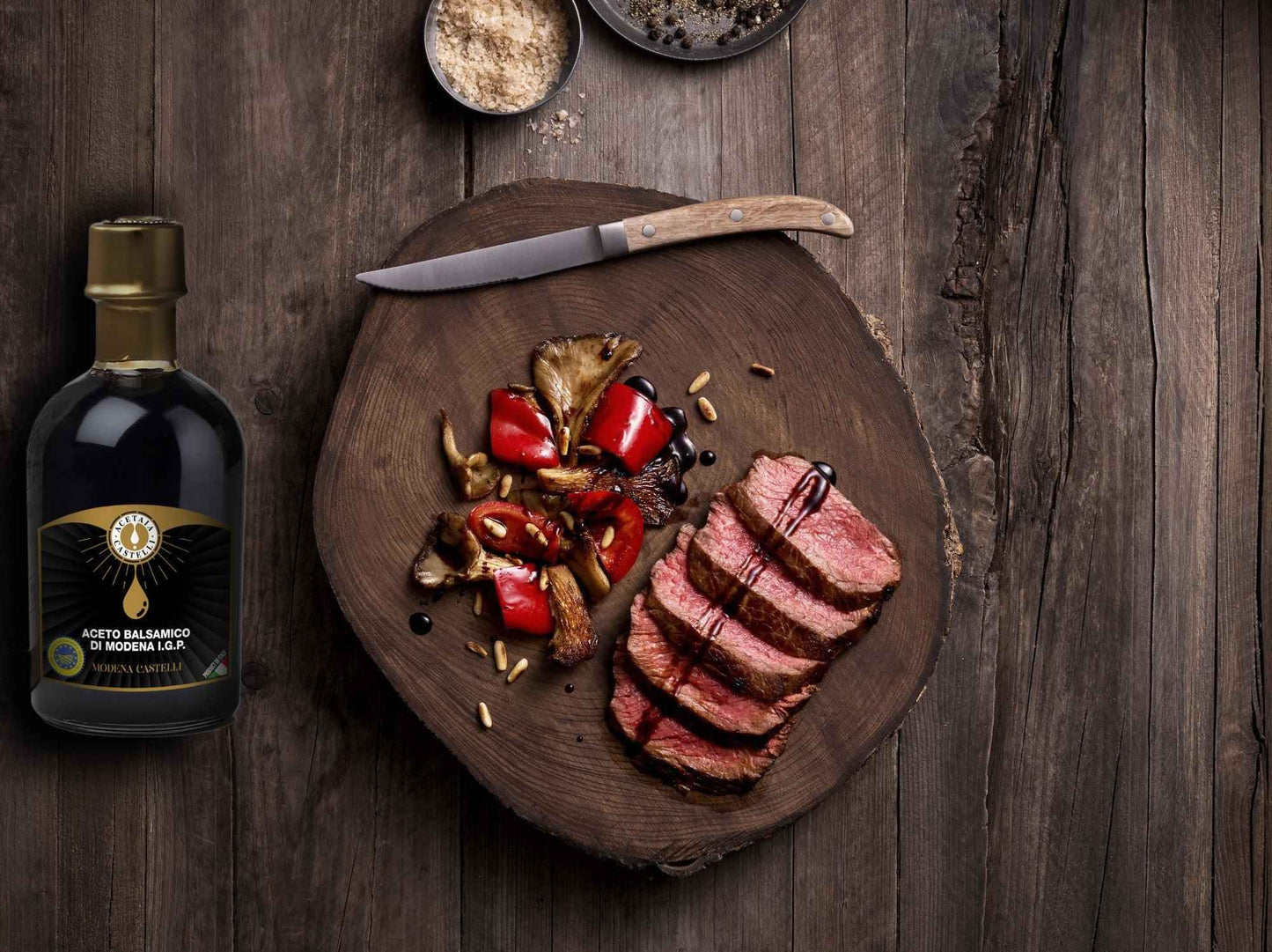 Aceto Balsamico di Modena I.G.P. "Quercia Oro" 250ml.