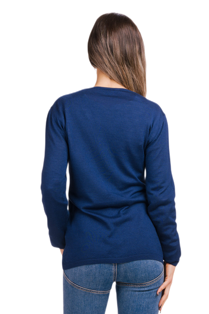 Papaia: cardigã feminino fino em lã e seda