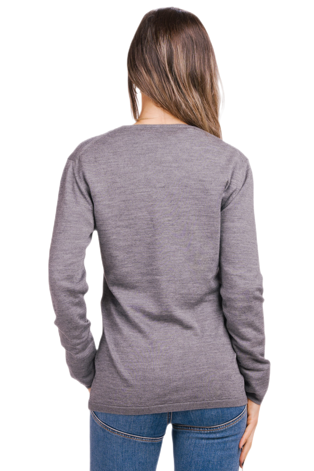 Papaia: cardigã feminino fino em lã e seda