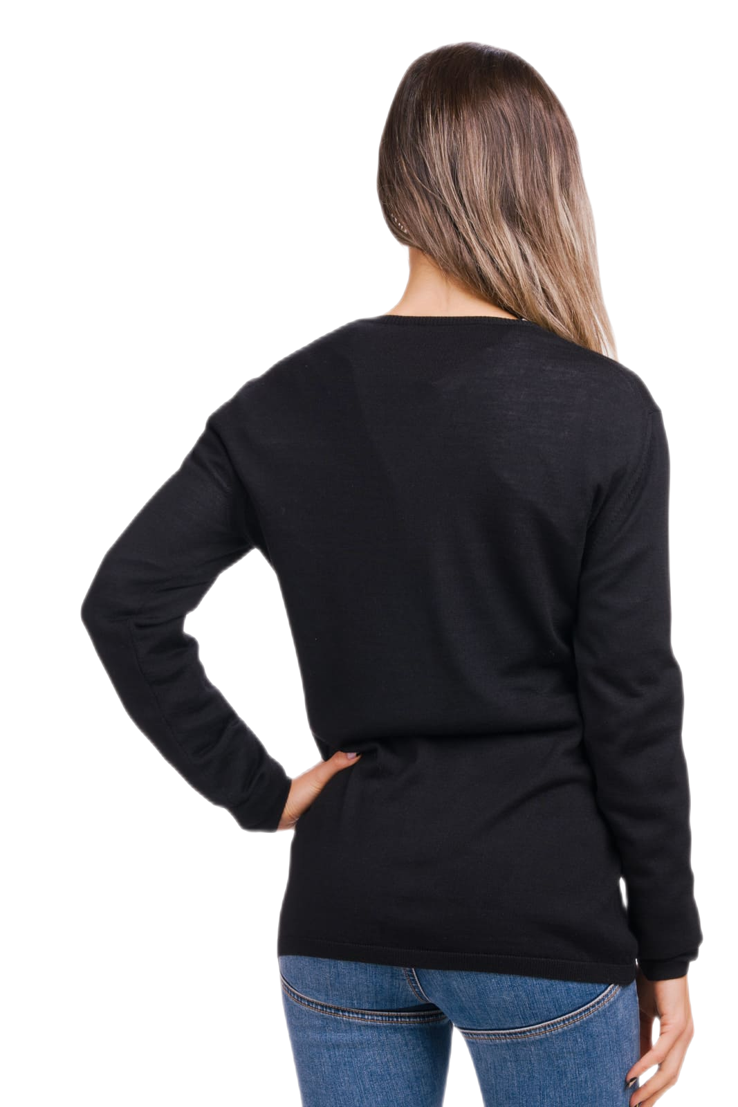 Papaia: cardigã feminino fino em lã e seda