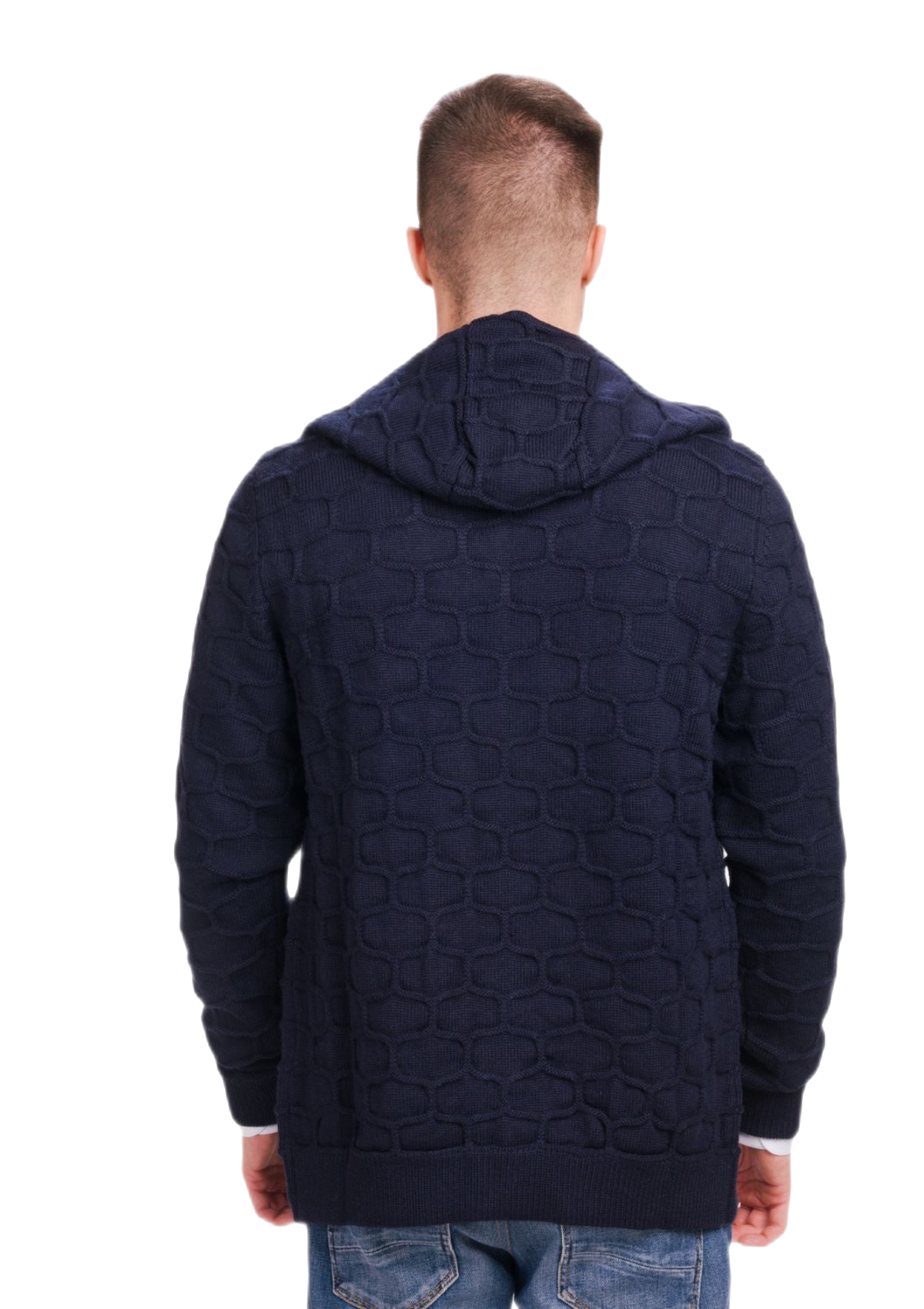 Hood Murales: cárdigan hombre con capucha