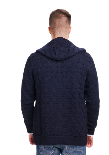 Hood Murales: cárdigan hombre con capucha