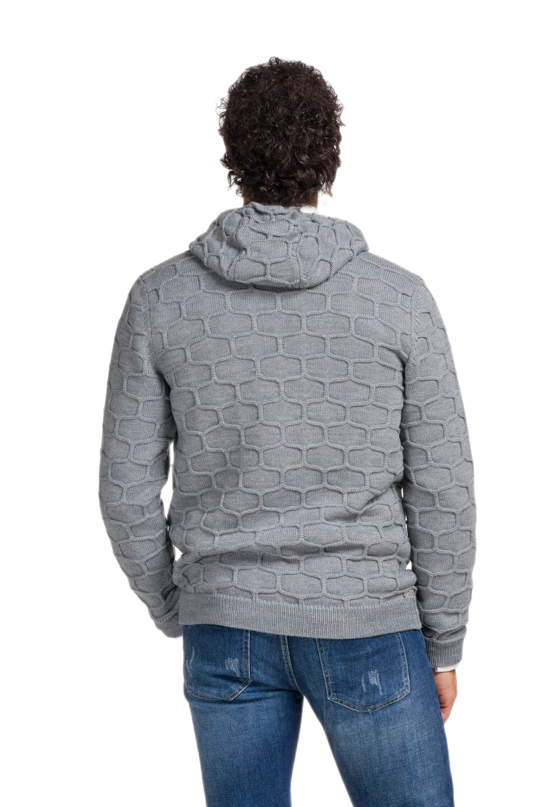 Hood Murales: cárdigan hombre con capucha