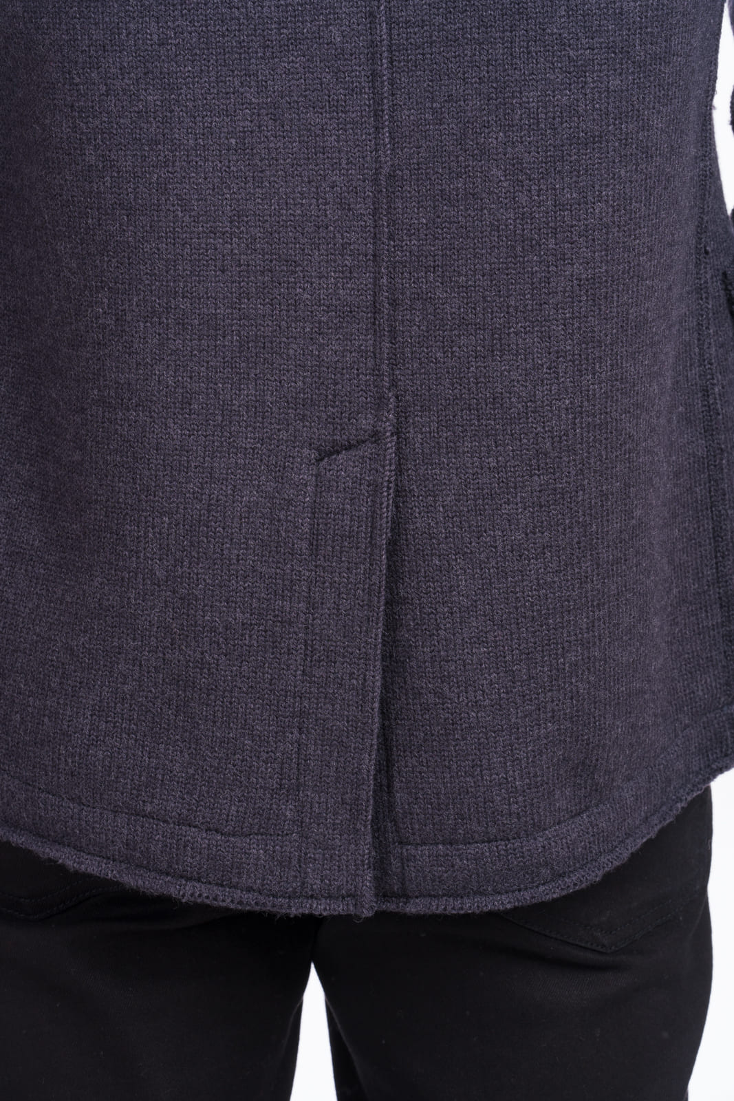 Gianni: casaco masculino de lã merino virgem pura com abotoamento duplo