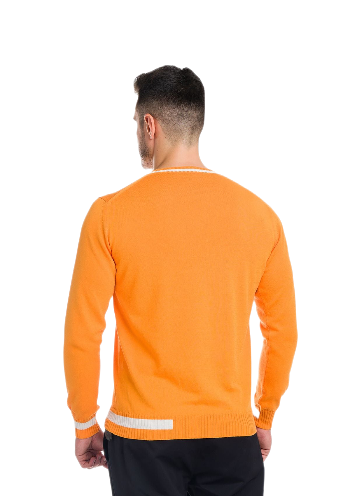 Formentera: camiseta de hombre de cuello redondo en algodón con inserciones a contraste