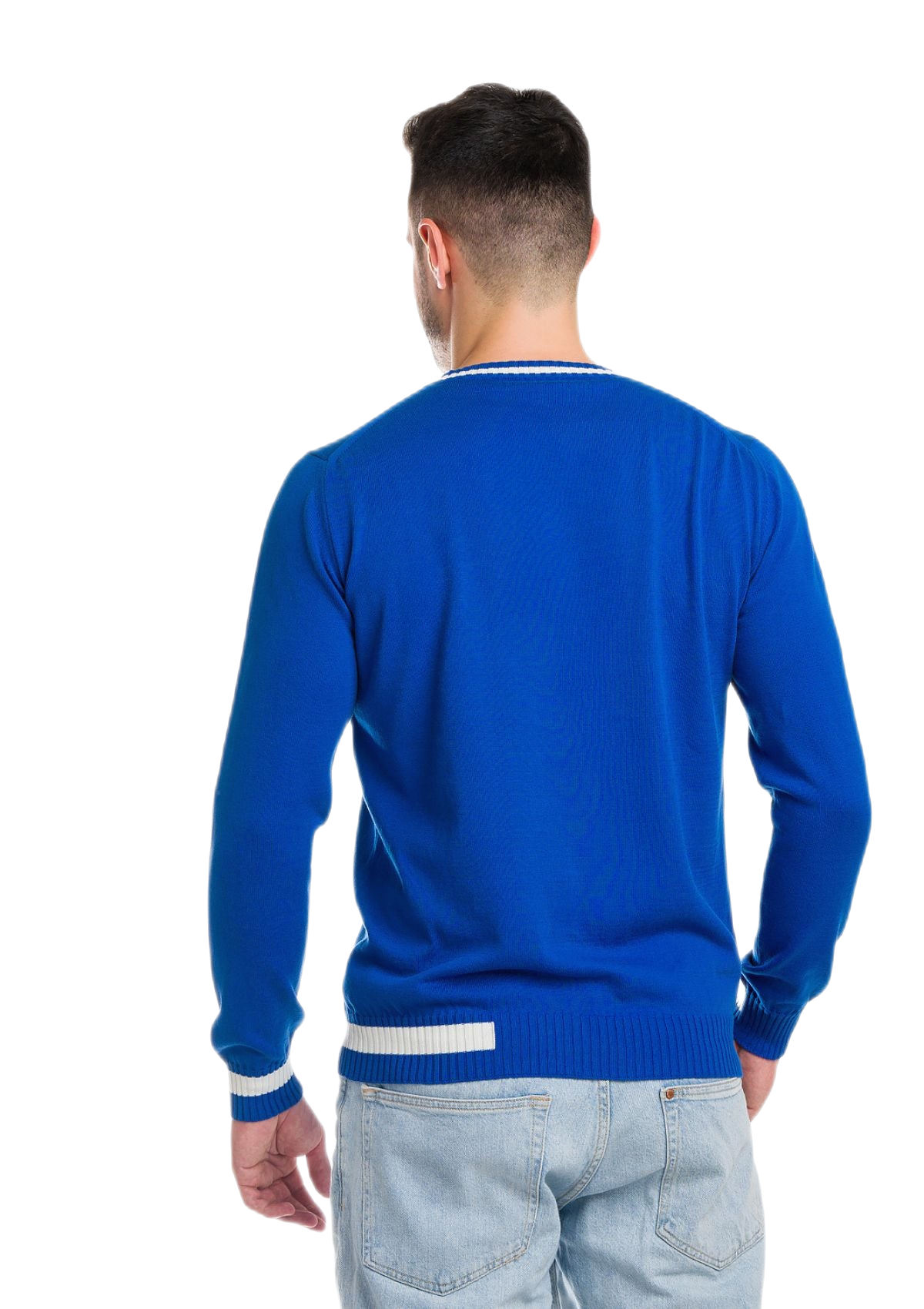 Formentera: camiseta de hombre de cuello redondo en algodón con inserciones a contraste