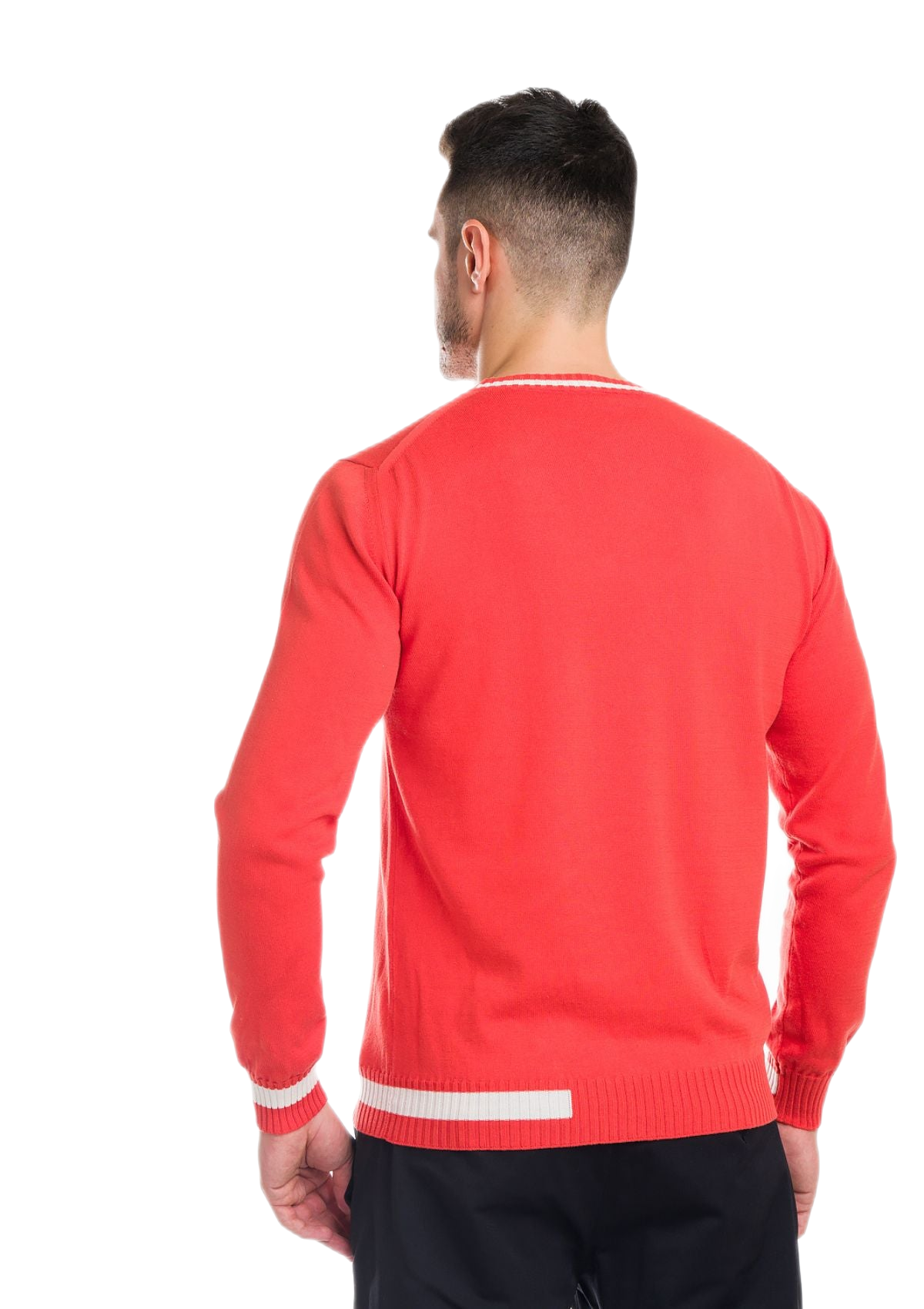Formentera: camiseta de hombre de cuello redondo en algodón con inserciones a contraste