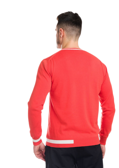 Formentera: camiseta de hombre de cuello redondo en algodón con inserciones a contraste