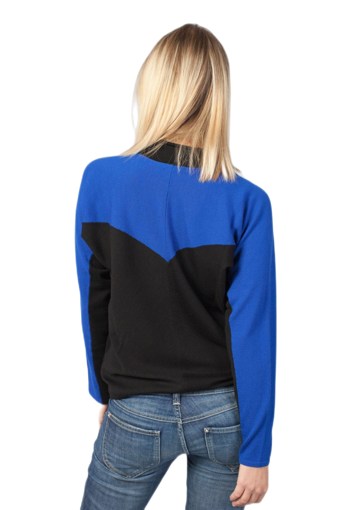 Rondine: camiseta de mujer raglán bicolor con mangas murciélago