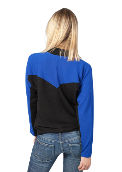 Rondine: camiseta de mujer raglán bicolor con mangas murciélago