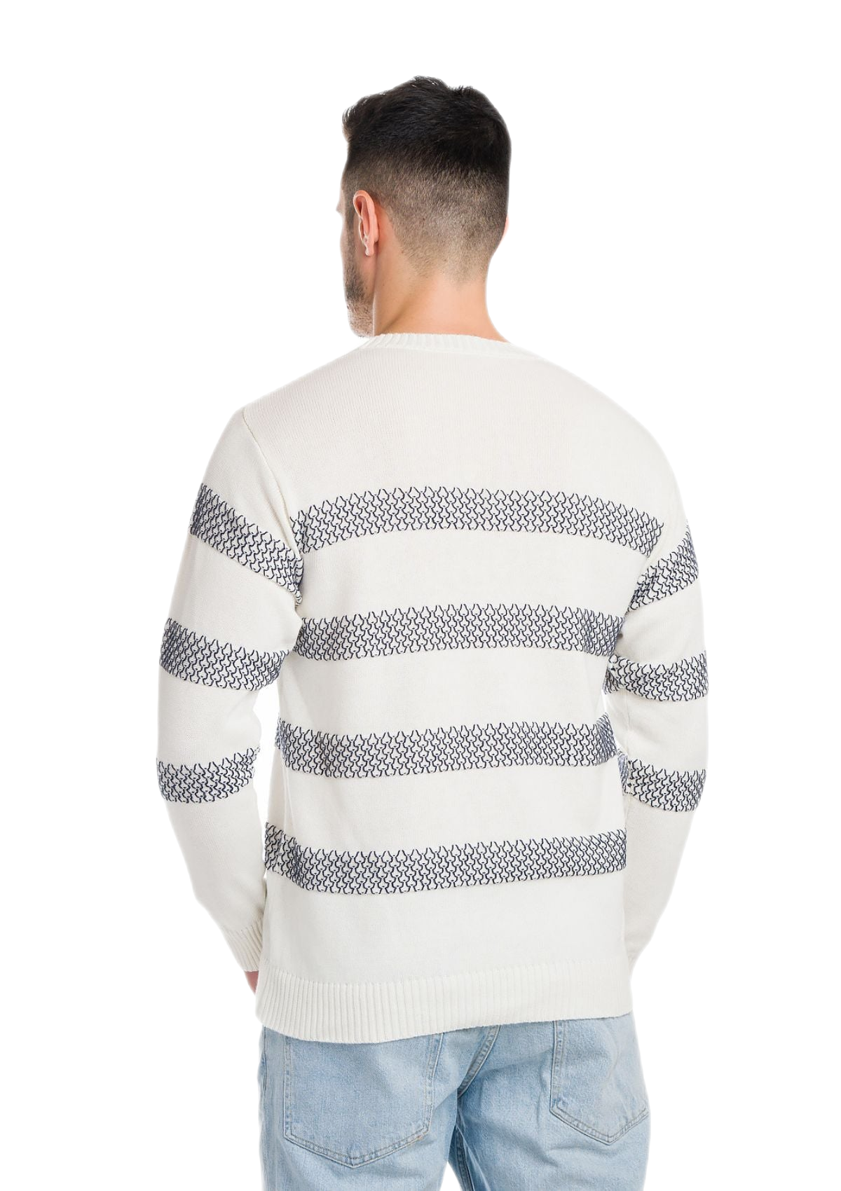 Awaii: camiseta de hombre de cuello redondo en algodón con motivos de panal