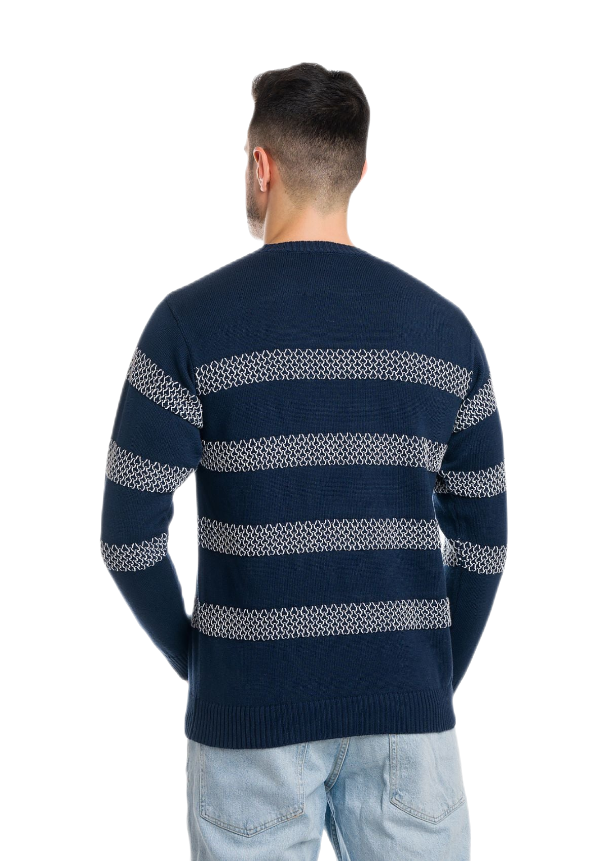 Awaii: camiseta de hombre de cuello redondo en algodón con motivos de panal