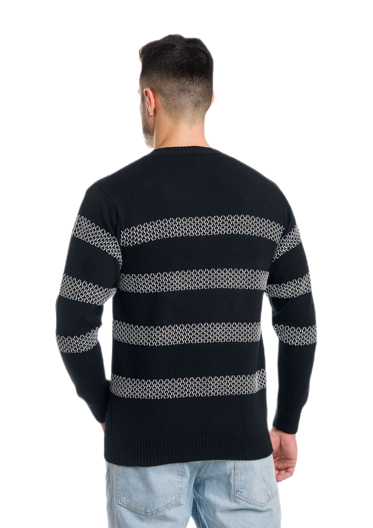 Awaii: camiseta de hombre de cuello redondo en algodón con motivos de panal