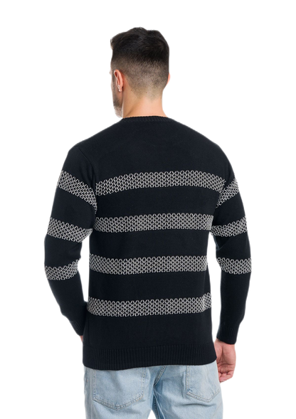Awaii: camiseta de hombre de cuello redondo en algodón con motivos de panal