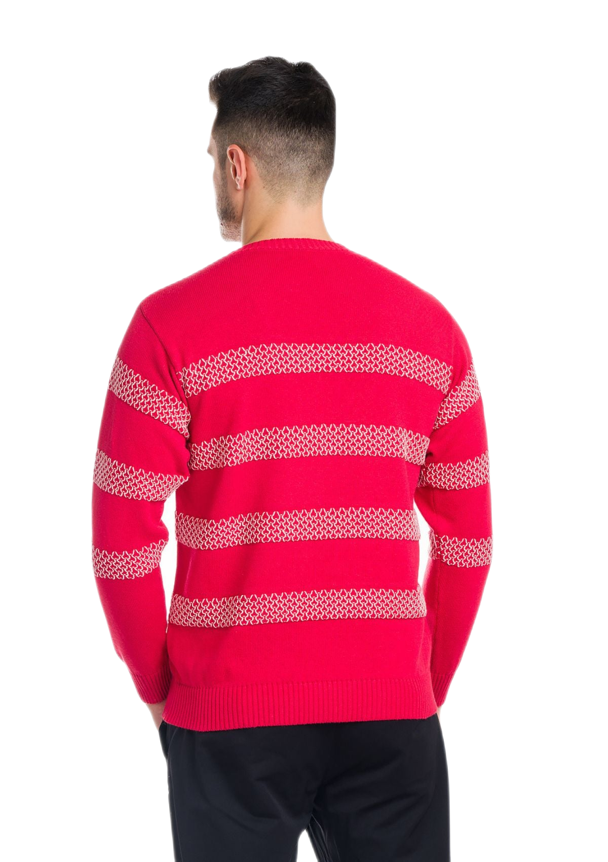 Awaii: camiseta de hombre de cuello redondo en algodón con motivos de panal
