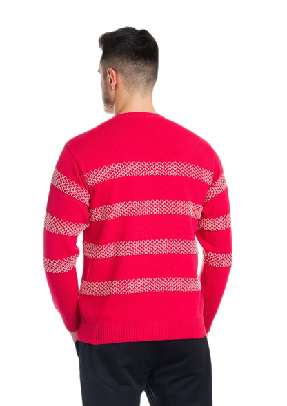 Awaii: camiseta de hombre de cuello redondo en algodón con motivos de panal