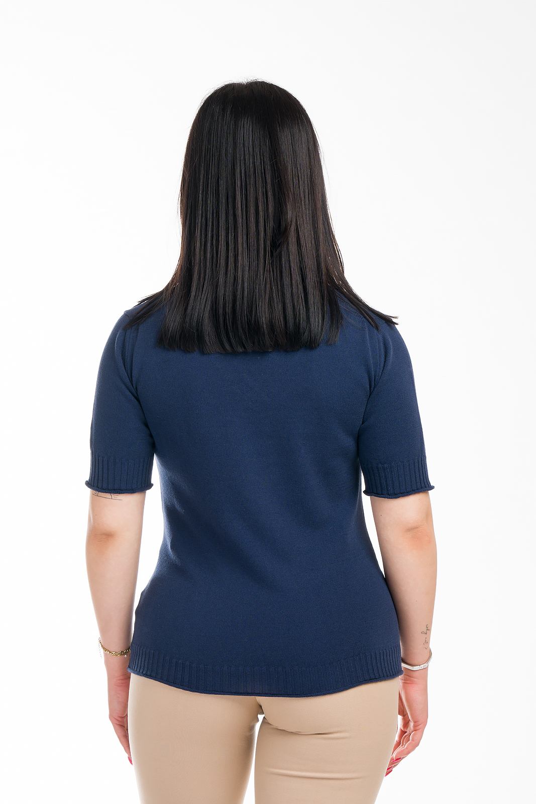 Helen: camiseta de mujer de manga corta de verano en algodón gasificado