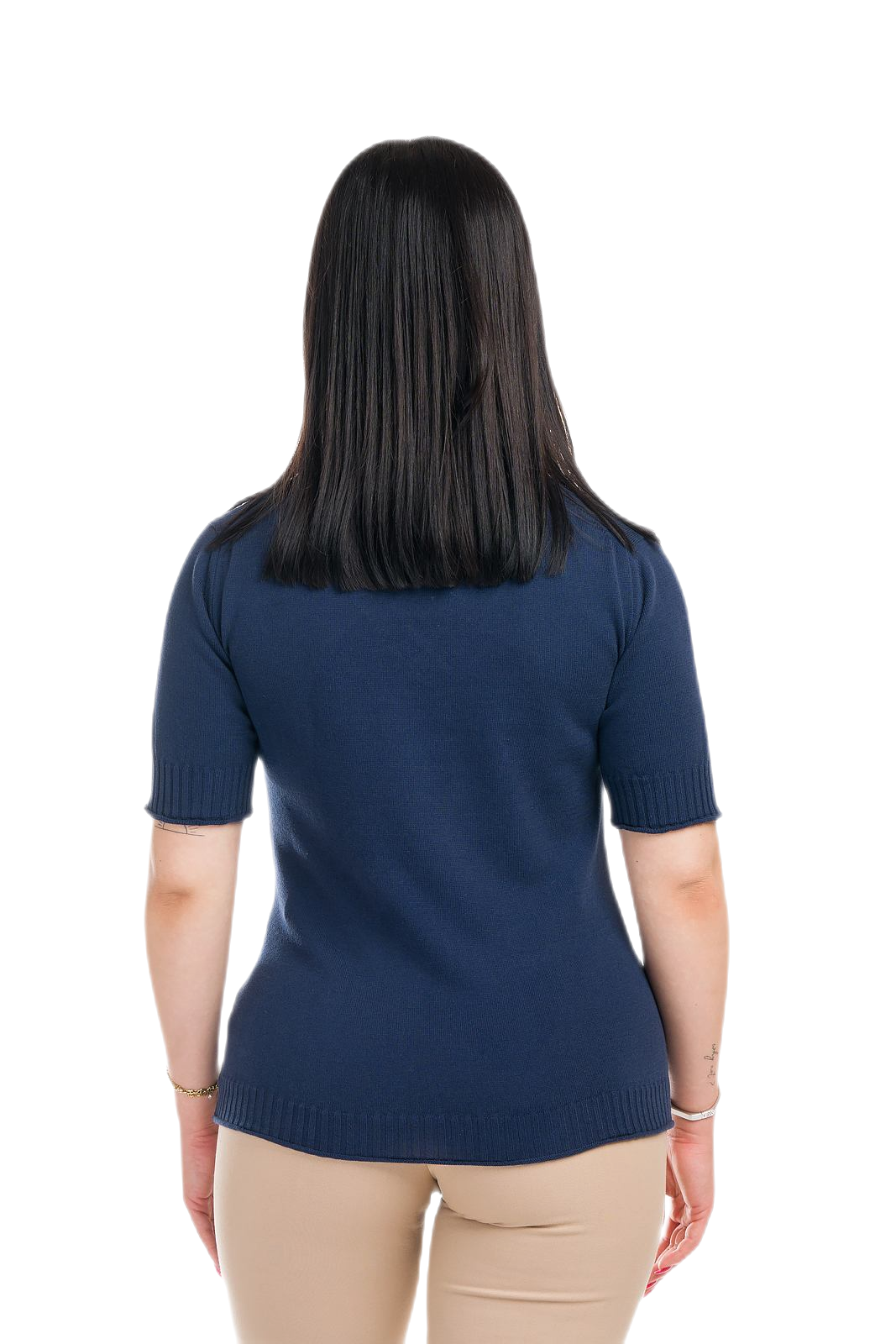 Helen: camiseta de mujer de manga corta de verano en algodón gasificado