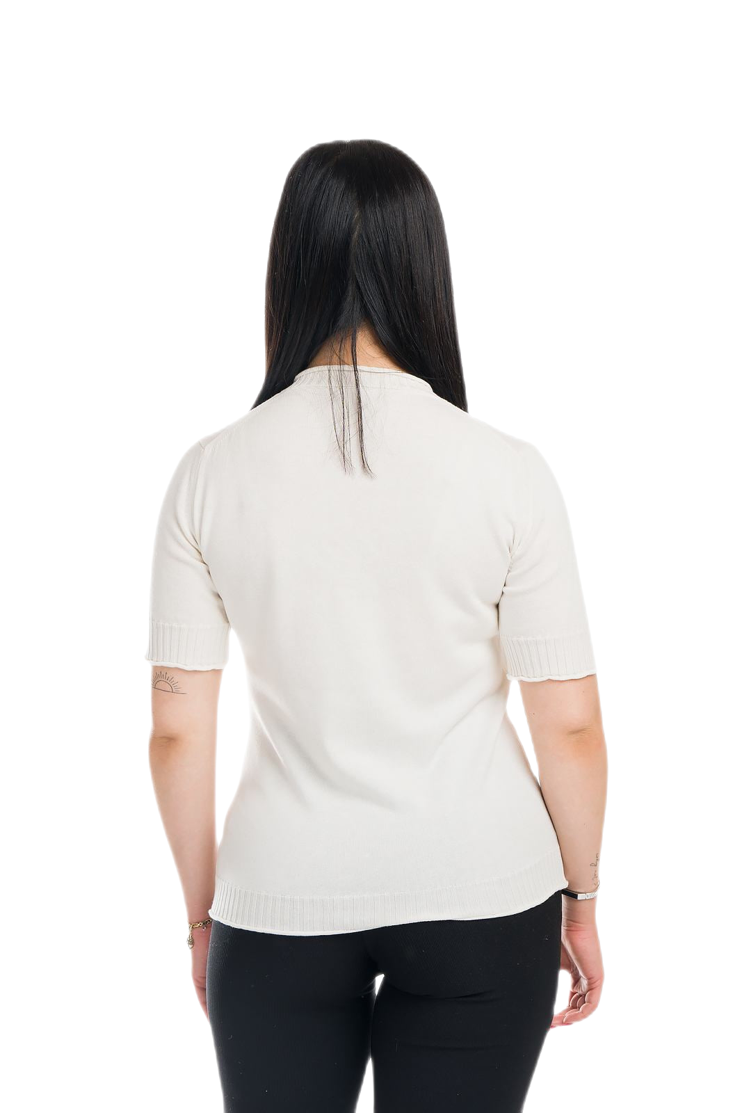 Helen: camiseta de mujer de manga corta de verano en algodón gasificado