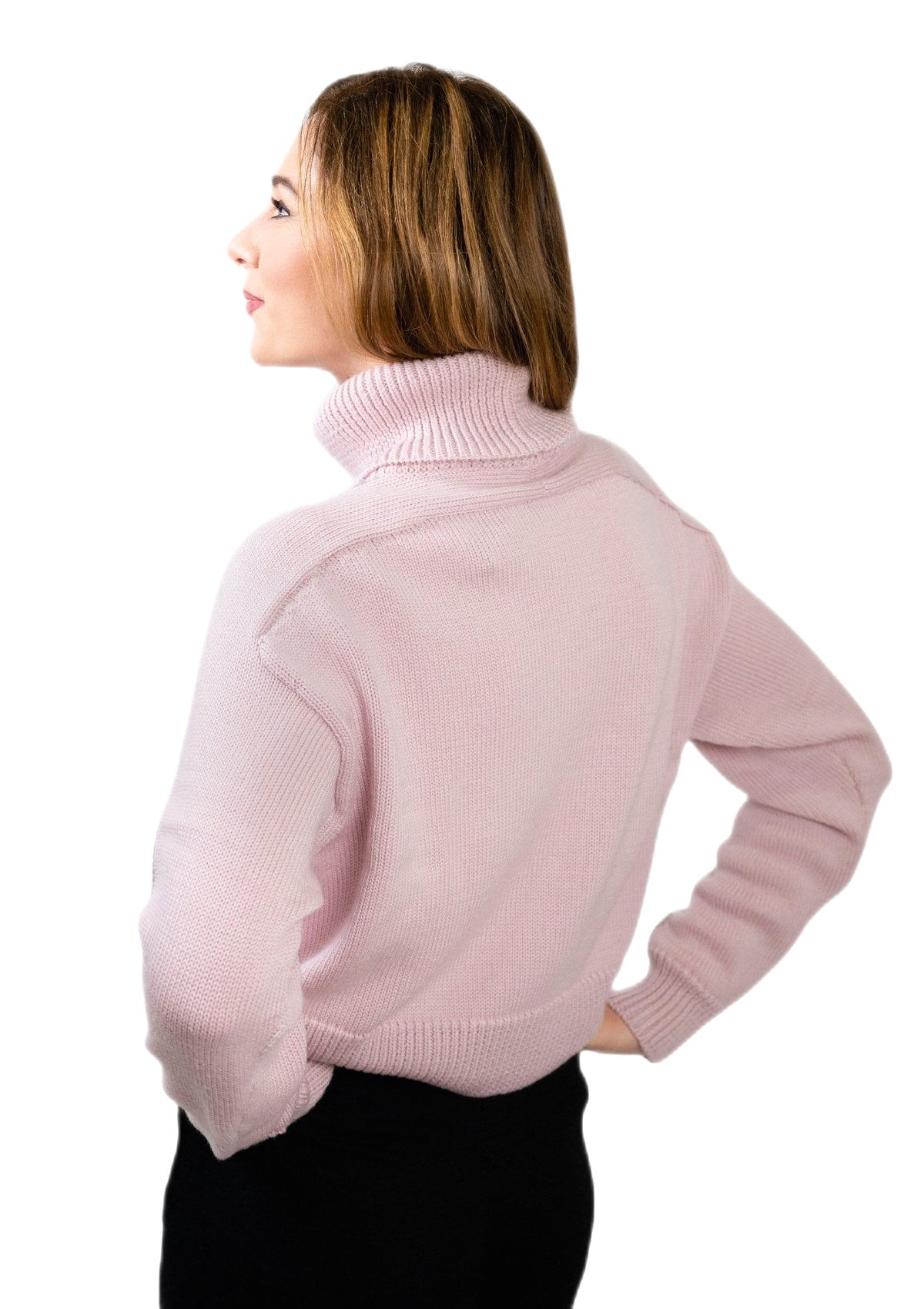 Tessa: women's turtleneck sweater in pure wool