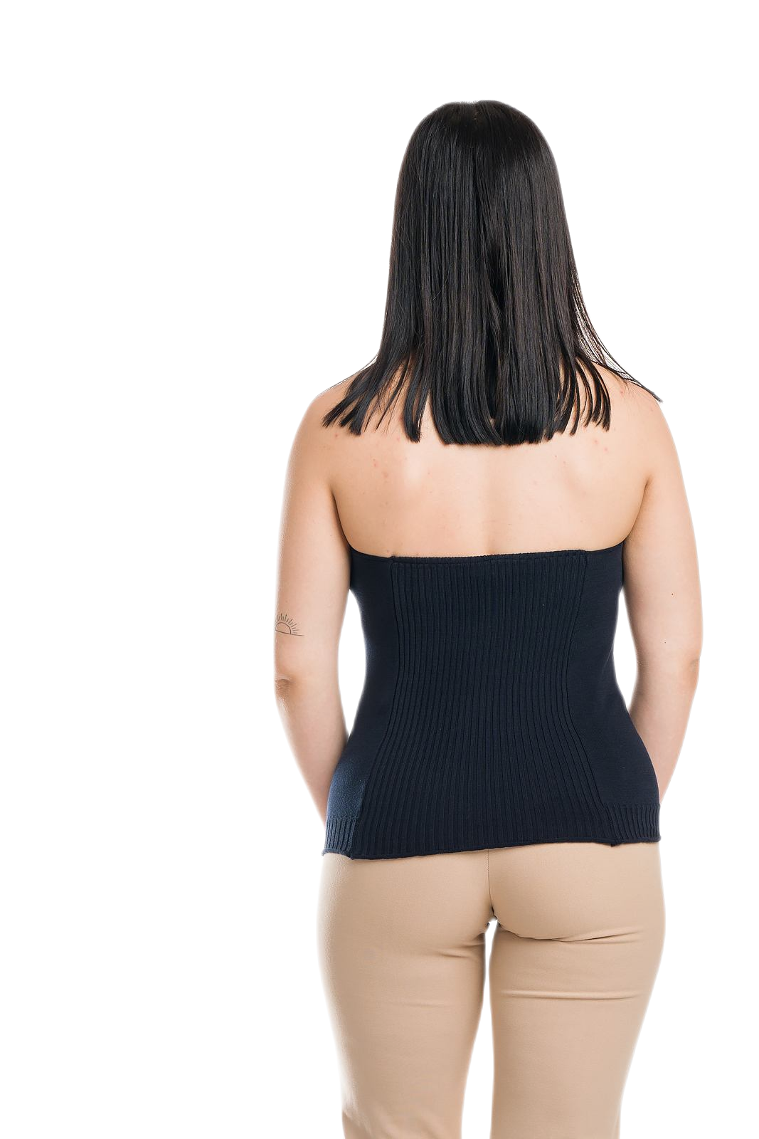 Giulia: top elegante de mujer con escote en V y espalda a canalé