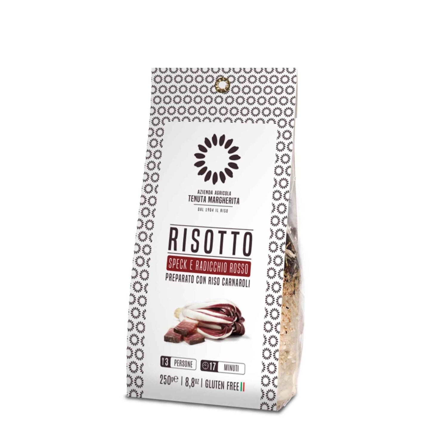 Risotto con speck y achicoria roja 250gr.