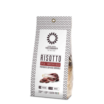 Risotto con speck y achicoria roja 250gr.