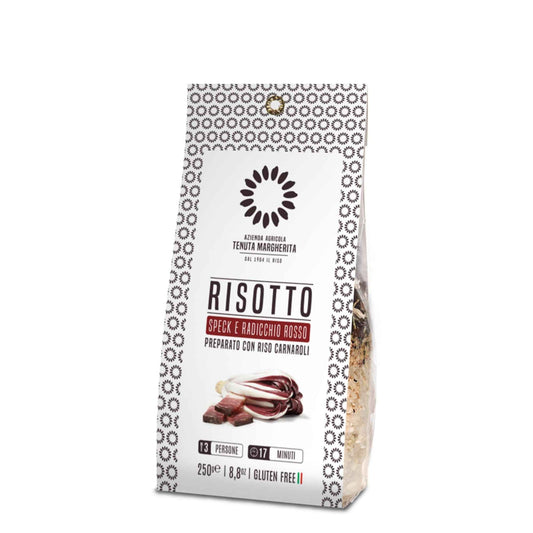 Risotto con speck y achicoria roja 250gr.