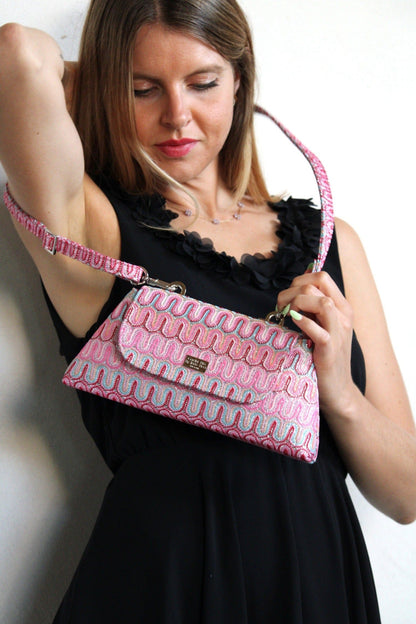 Baby Optical – Glitter Jacquard Fabric Bag