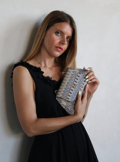 Baby Optical – Glitter Jacquard Fabric Bag