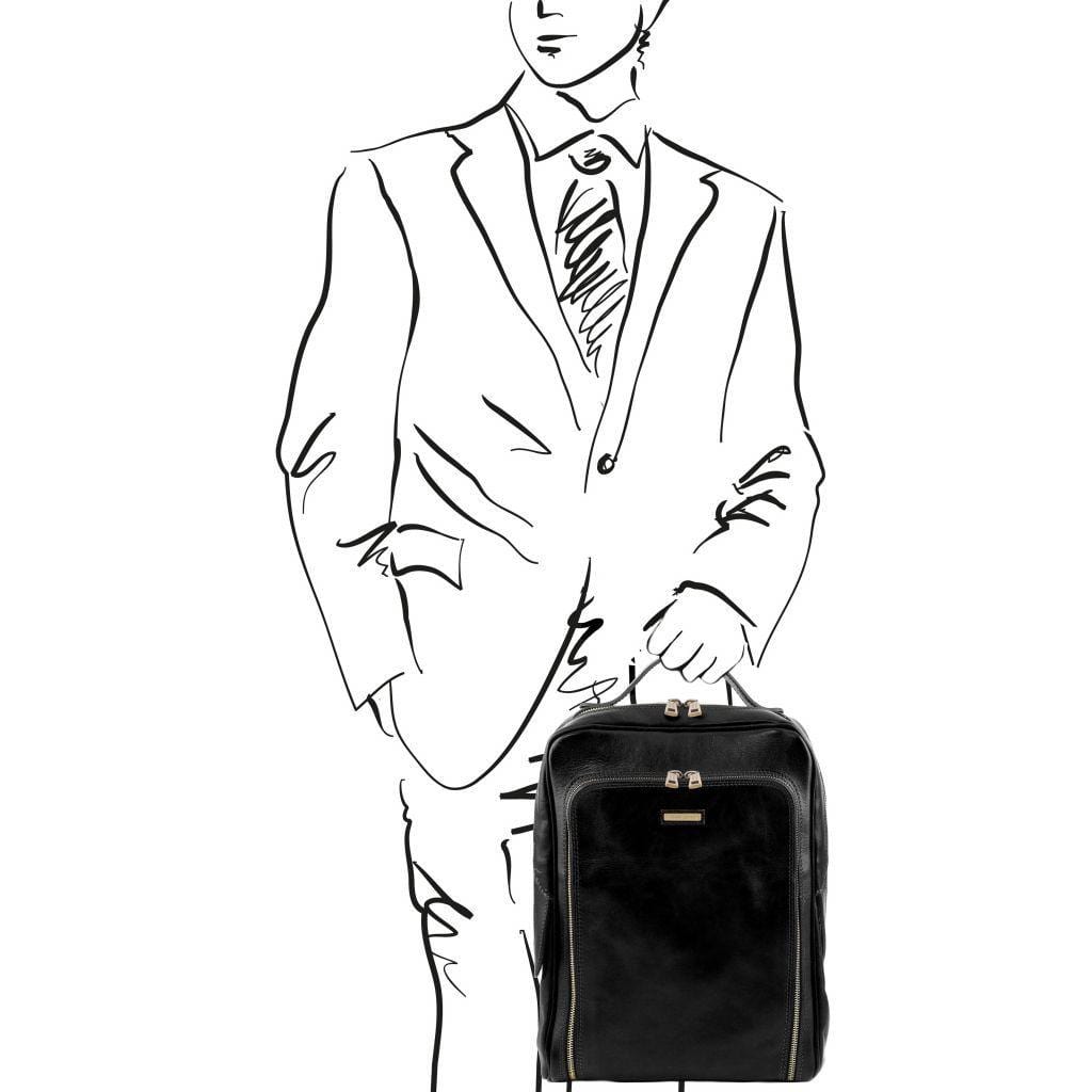 Bangkok – Zaino Porta Laptop in Pelle Opaca | TL141793