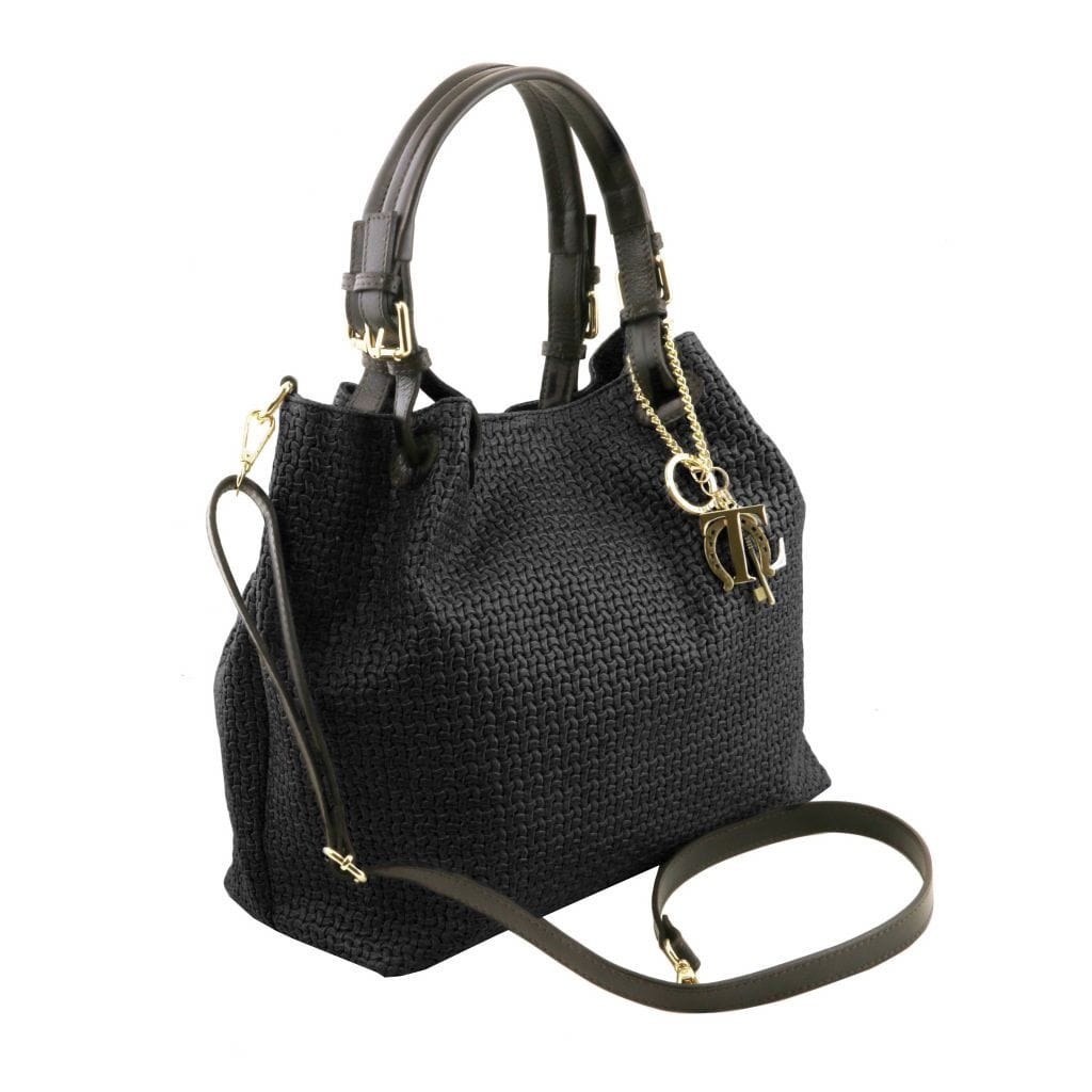 TL KeyLuck – Borsa Shopping in Pelle Stampata Woven | TL141573