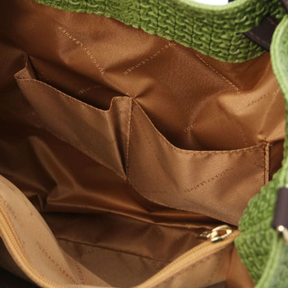 TL KeyLuck – Borsa Shopping in Pelle Stampata Woven | TL141573
