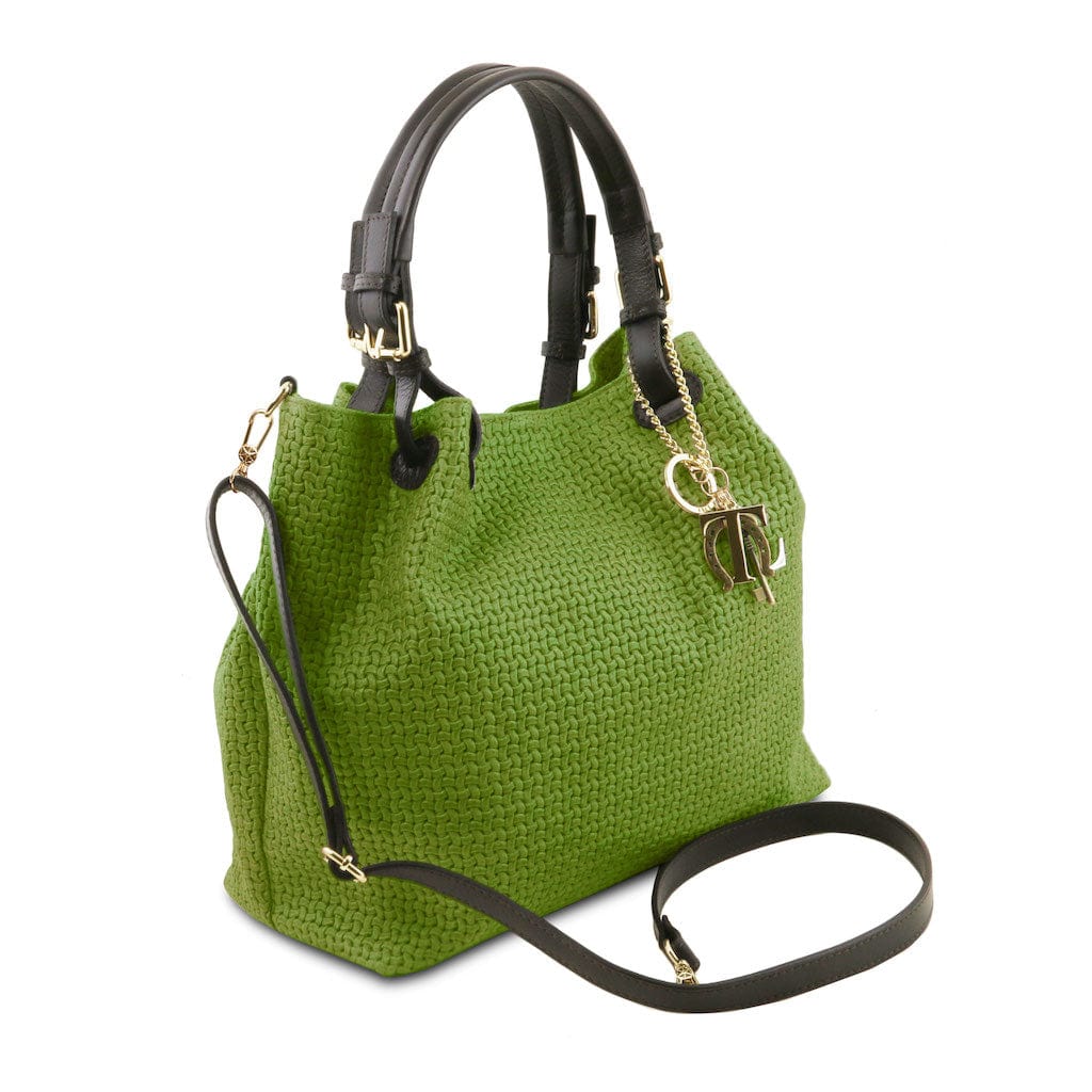 TL KeyLuck – Borsa Shopping in Pelle Stampata Woven | TL141573