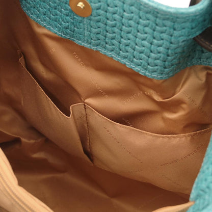 TL KeyLuck – Borsa Shopping in Pelle Stampata Woven | TL141573
