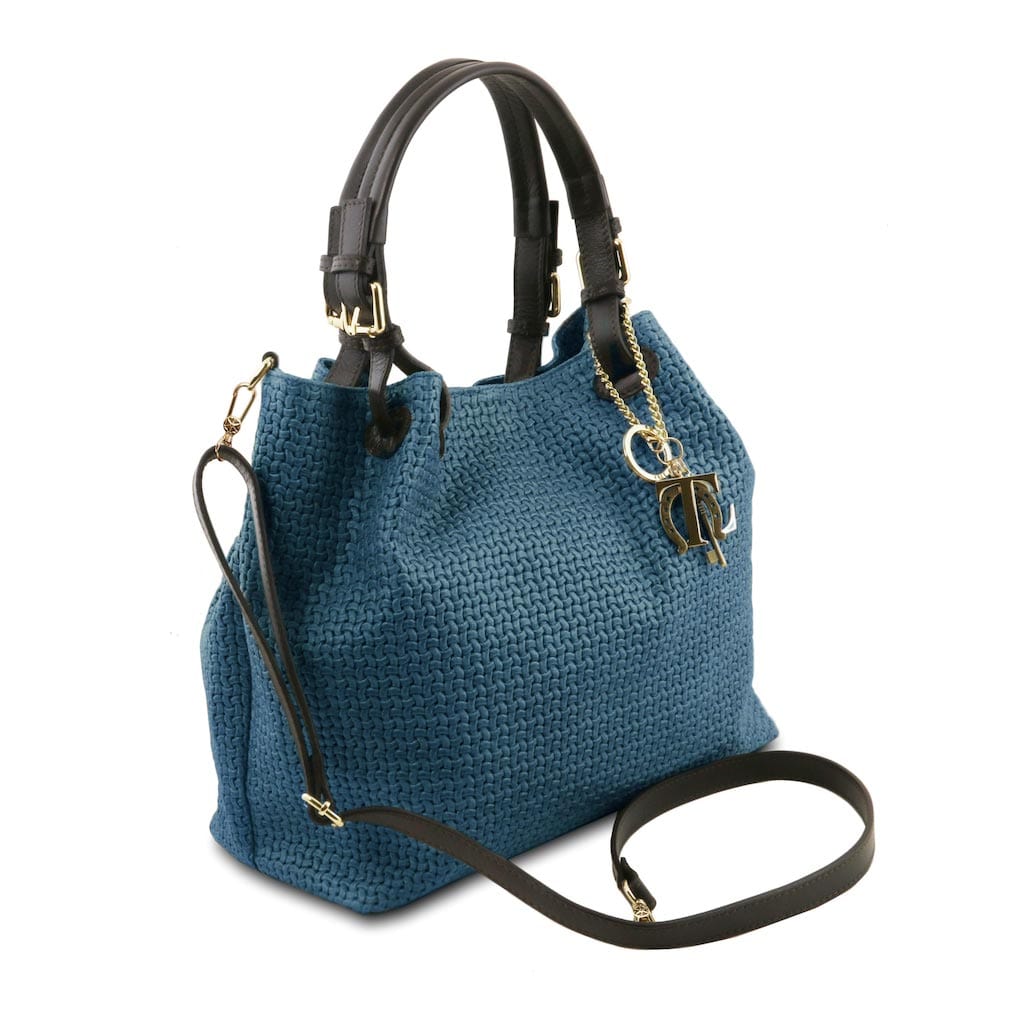 TL KeyLuck – Borsa Shopping in Pelle Stampata Woven | TL141573