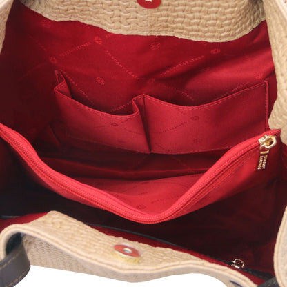 TL KeyLuck – Borsa Shopping in Pelle Stampata Woven | TL141573