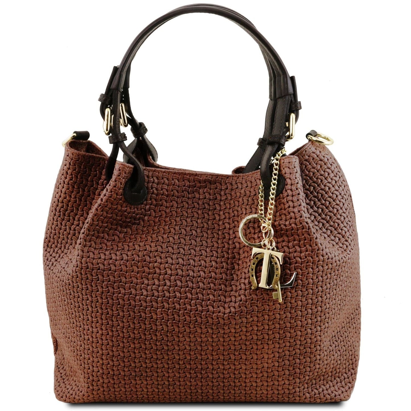 TL KeyLuck – Borsa Shopping in Pelle Stampata Woven | TL141573