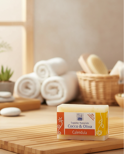 Saponetta naturale alla calendula per la detersione quotidiana