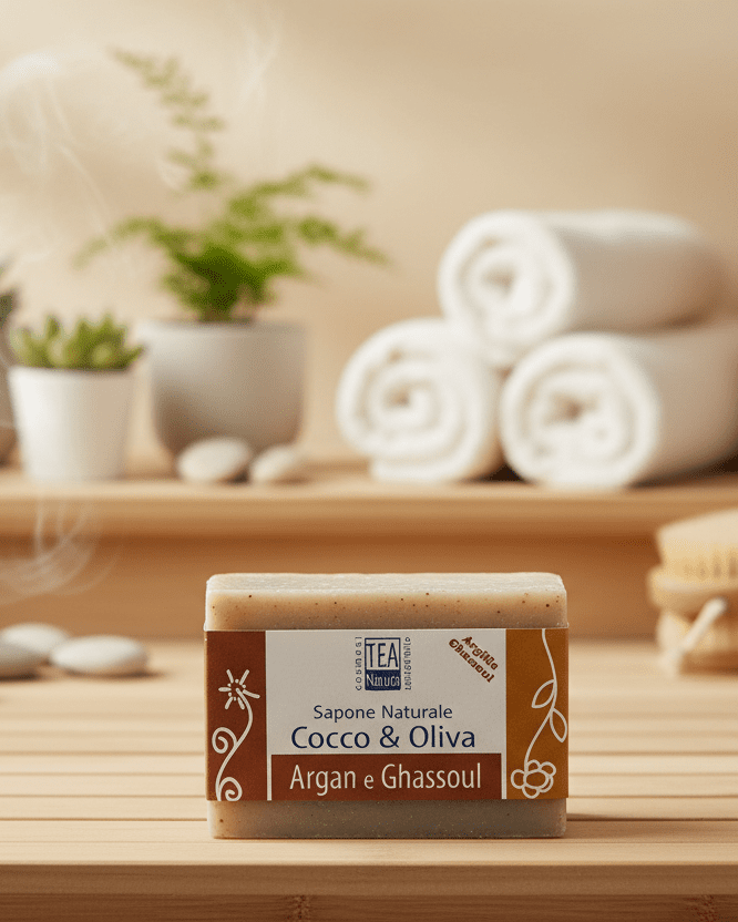 Jabón Natural de Argán y Ghassoul - TeaNatura