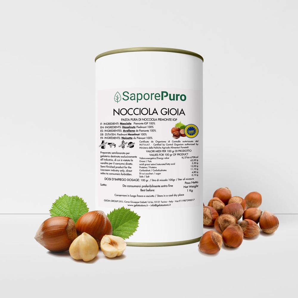 100% Pure Piedmont Hazelnut Paste PGI – 1 kg
