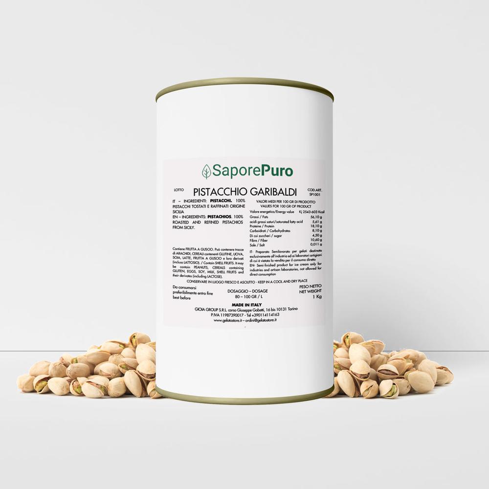 100% Pure Sicilian Garibaldi Pistachio Paste – 1 kg
