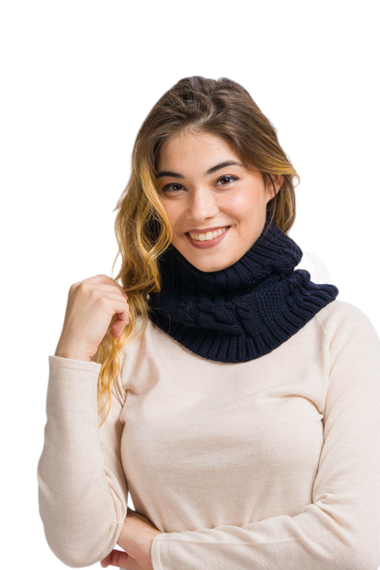 Clara: gola aquecedora feminina em lã merino