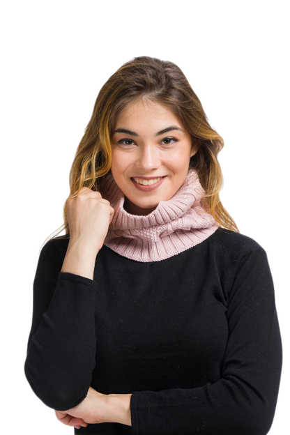 Clara: gola aquecedora feminina em lã merino