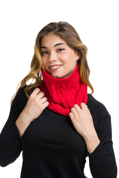 Clara: gola aquecedora feminina em lã merino